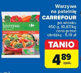 Warzywa na patelnię po włosku Carrefour promocja