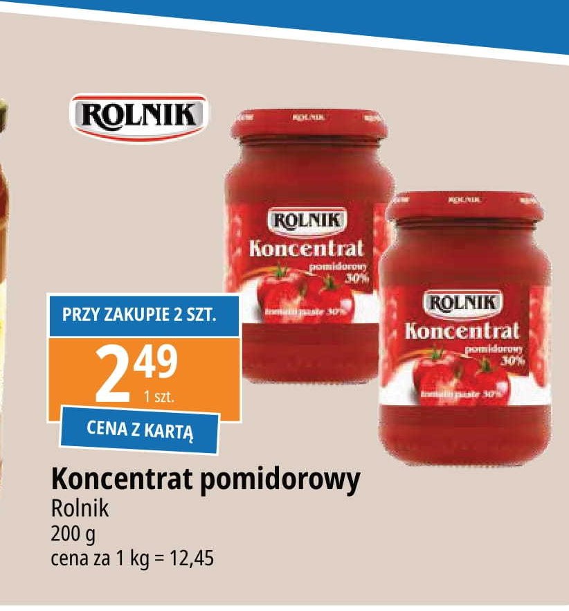 Koncentrat pomidorowy 30 % Rolnik promocja