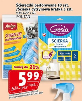 Ściereczki perforowane Politan Amigo promocja w Prim Market
