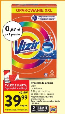 Proszek do prania Vizir promocja w Intermarche