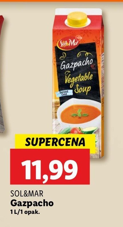 Chłodnik gazpacho Sol&mar promocja