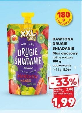 Mus marchew-mango-jabłko Drugie śniadanie promocja