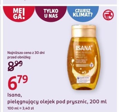 Pielęgnujący olejek pod prysznic  promocja w Rossmann