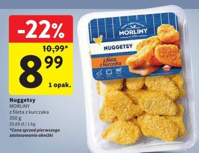 Nuggetsy MORLINY z fileta z kurczaka promocja w Intermarche