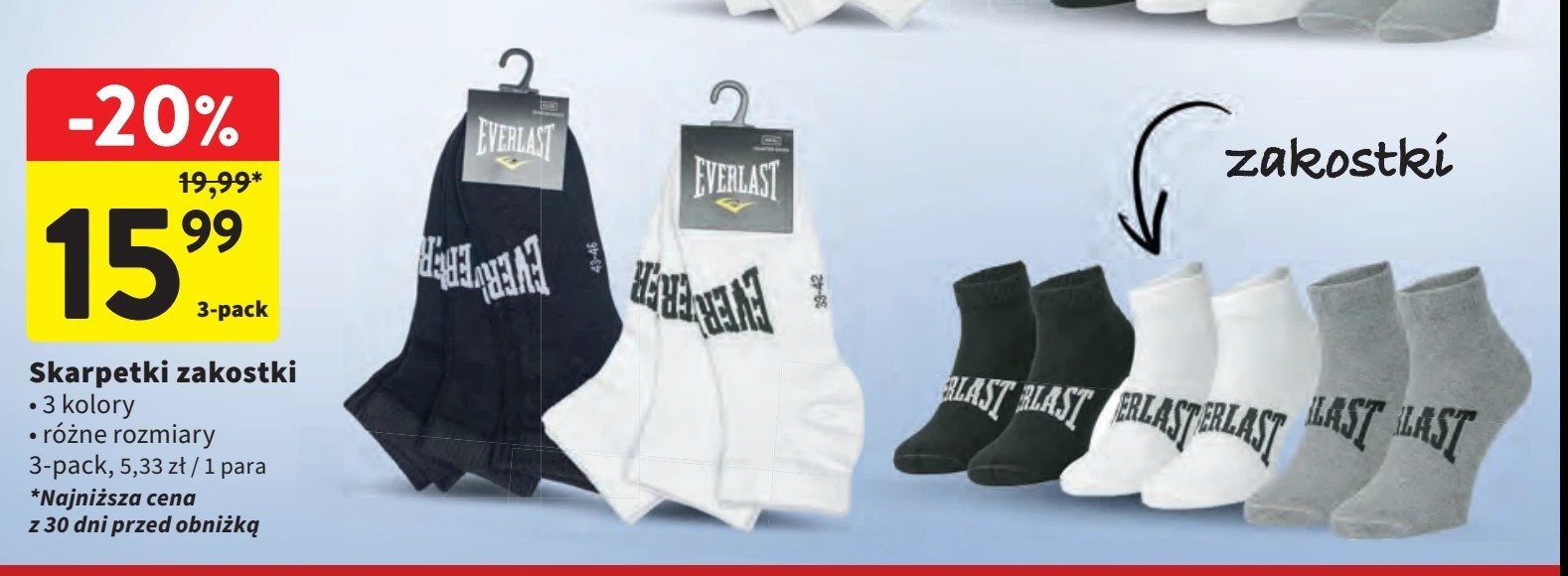 Stopki damskie Everlast promocja w Intermarche