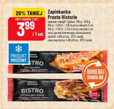 Zapiekanka Proste Historie wybrane rodzaje promocja w POLOmarket