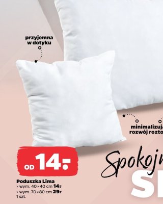 Poduszka 40x40 cm promocja w Netto