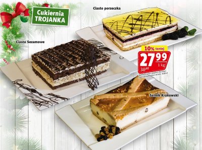 Sernik Krakowski Cukiernia TROJANKA promocja w Prim Market