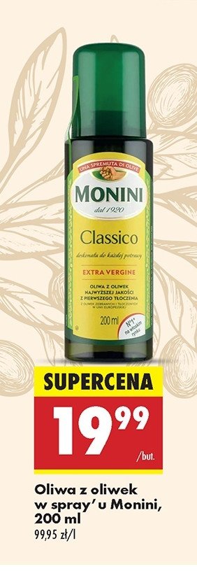 Oliwa z oliwek extra virgine spray Monini classico promocja