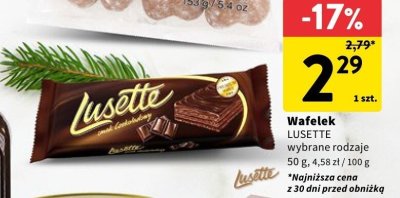 Wafelek LUSETTE wybrane rodzaje promocja w Intermarche