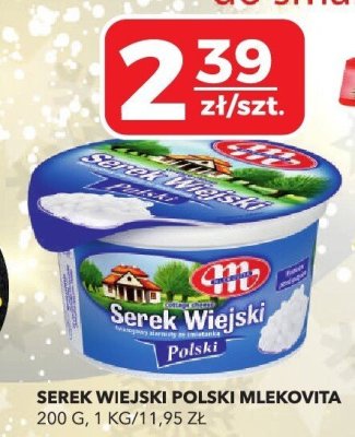 Serek wiejski polski Mlekovita 200g promocja w Top Market
