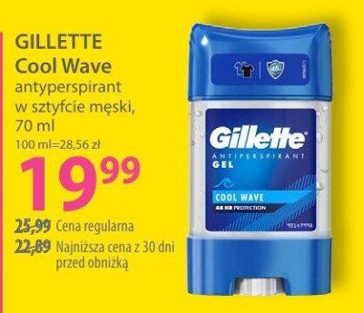 Antyperspirant Gillette Cool Wave promocja w Hebe