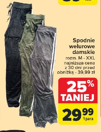 Spodnie dresowe damskie welurowe rozm. s-xxl promocja