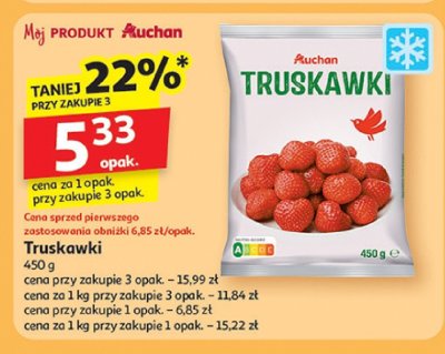 Truskawki promocja w Auchan
