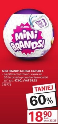 Kapsułka Mini Brands Global promocja w Selgros