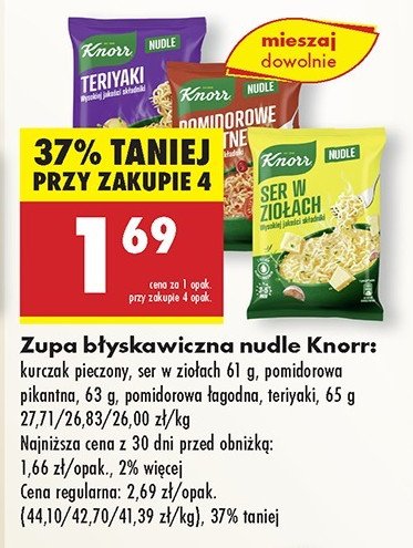 Teriyaki Knorr nudle promocja w Biedronka