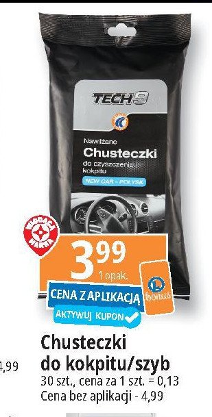 Chusteczki do czyszczenia szyb Tech9 promocja