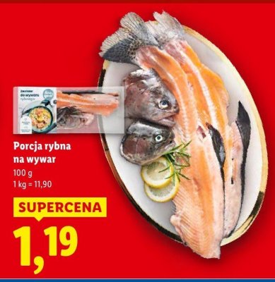 Porcja rybna na wywar promocja w Lidl