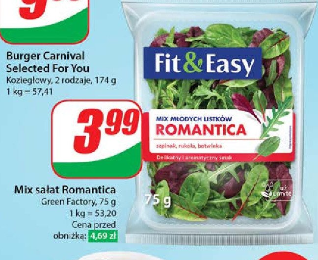 Sałata romantica Fit & easy promocja