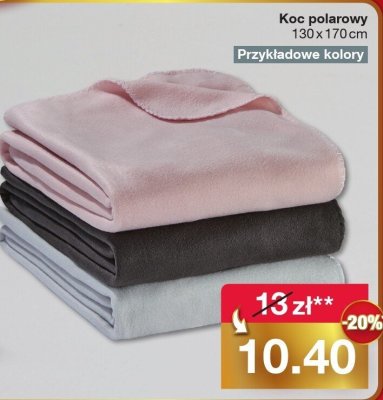 Koc polarowy promocja w Woolworth