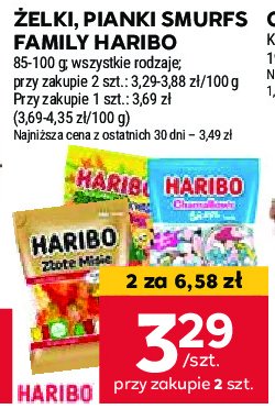 Pianki Haribo chamallows smurfs promocja w Stokrotka