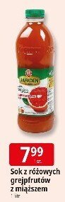Sok z różowych grejpfrutów z miąższem Jafaden promocja w Leclerc