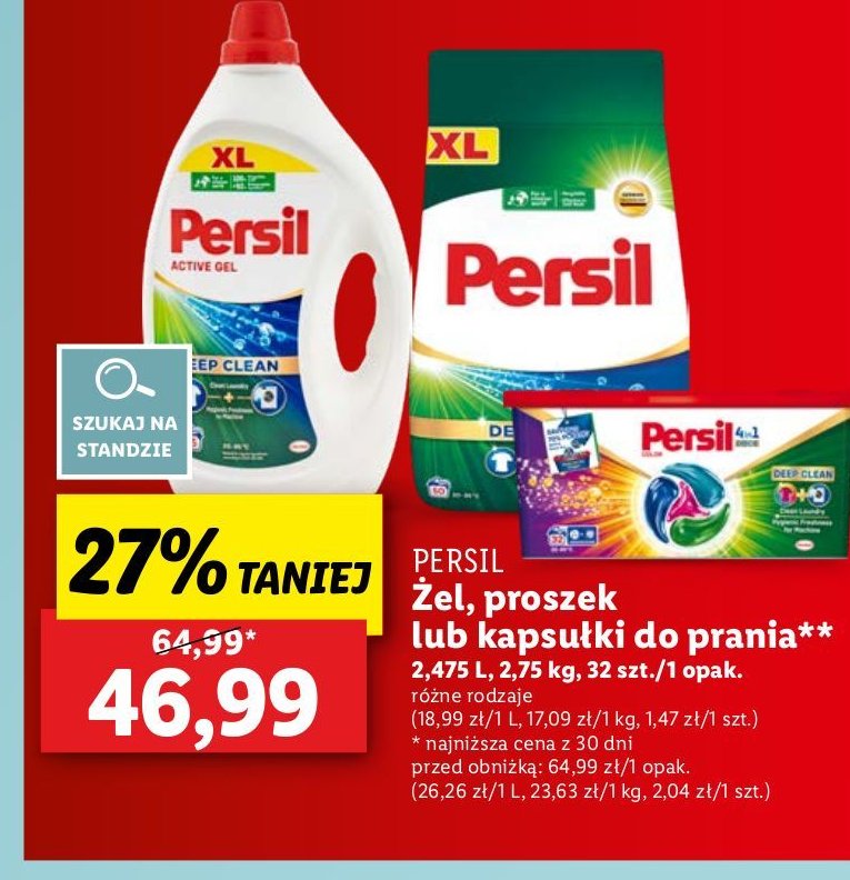 Proszek deep clean Persil promocja w Lidl