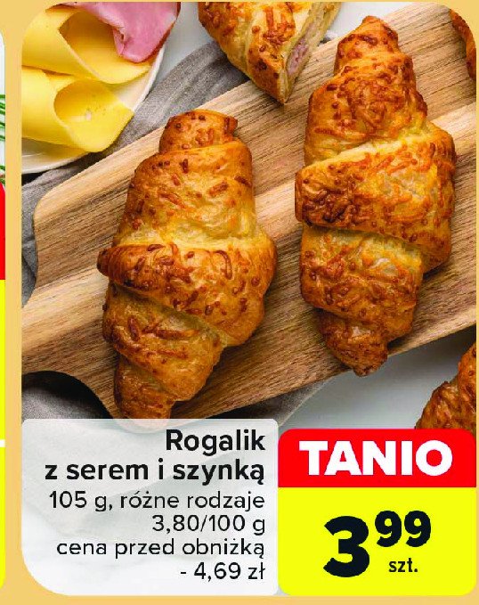 Rogalik z serem i szynką promocja