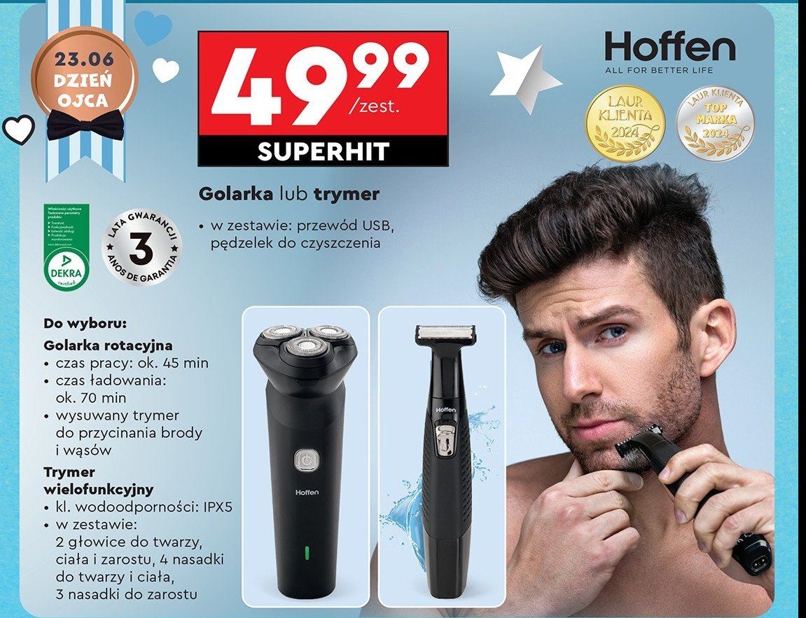 Golarka rotacyjna Hoffen promocja w Biedronka