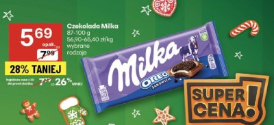 Czekolada Milka Oreo Sandwich promocja w Delikatesy Centrum