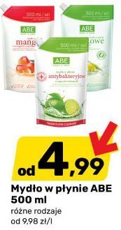 Mydło w płynie ABE 500 ml różne rodzaje promocja w Bricomarche