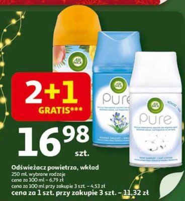 Odświeżacz powietrza, wkład Air Wick Pure promocja w Auchan