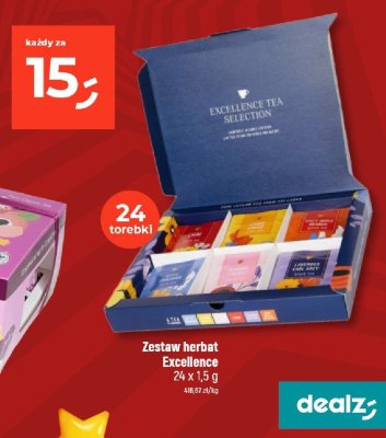 Zestaw herbat Excellence promocja w Dealz