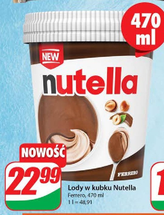 Lód Nutella promocja w Dino