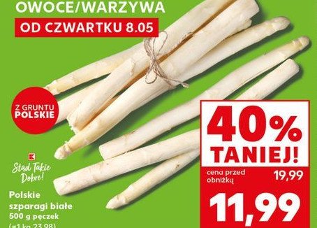 Szparagi białe K-classic stąd takie dobre! promocja w Kaufland