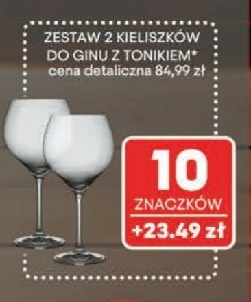 Kieliszki do ginu z tonikiem Masterchef promocja w Intermarche