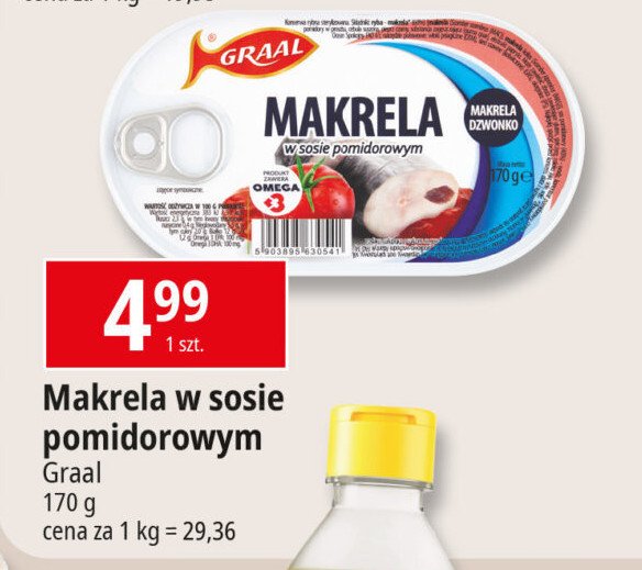 Makrela w pomidorach Graal promocja w Leclerc