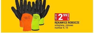 Rękawice robocze ocieplane, zimowe promocja w Merkury Market