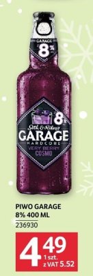 Piwo Garage 8% 400 ml promocja w Selgros