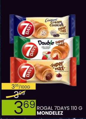 Rogale 7 Days 110g Mondelez - Cream Cookies promocja w Wafelek