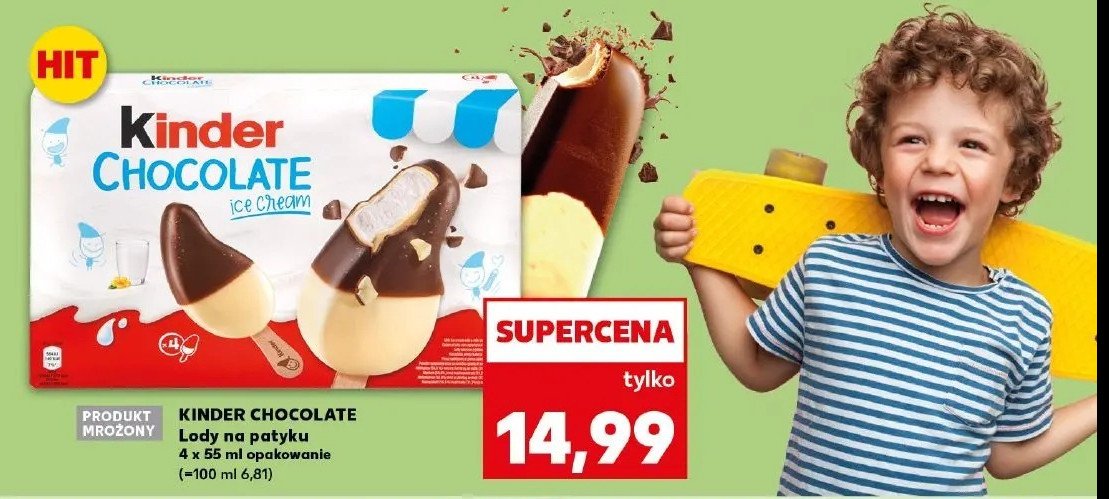 Lody Kinder chocolate promocja