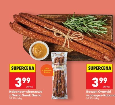 Kabanosy wieprzowe z Górna promocja w Biedronka