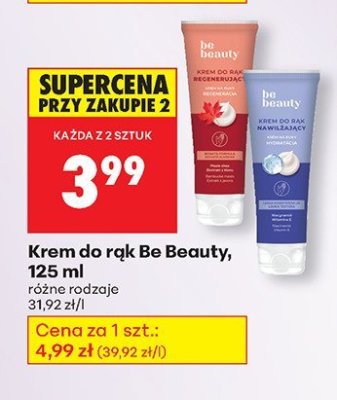 Krem do rąk Be Beauty, 125 ml promocja w Biedronka