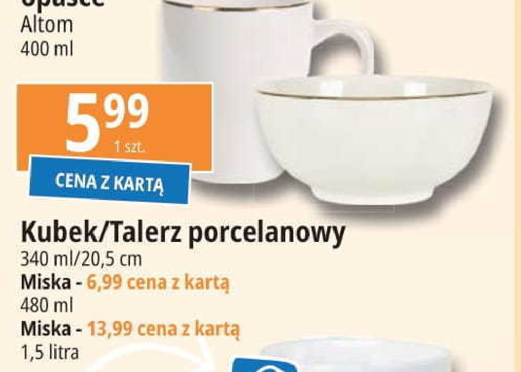 Talerz porcelanowy 20.5 cm promocja