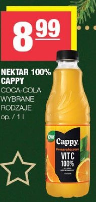 Nektar 100% Cappy Coca-Cola wybrane rodzaje promocja w SPAR