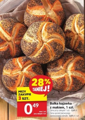 Bułka kajzerka z makiem promocja w Twój Market