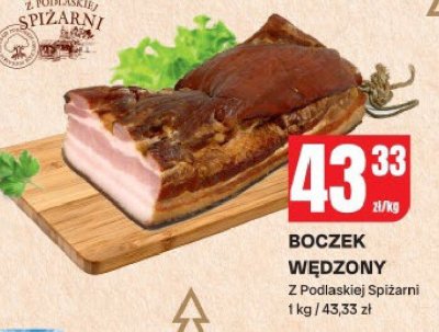 Boczek wędzony wędlina promocja w Chorten