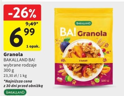 Granola promocja w Intermarche