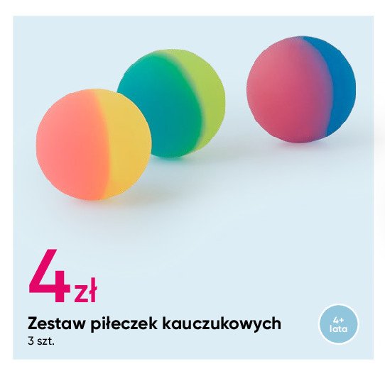 Piłeczki kauczukowe promocja w Pepco