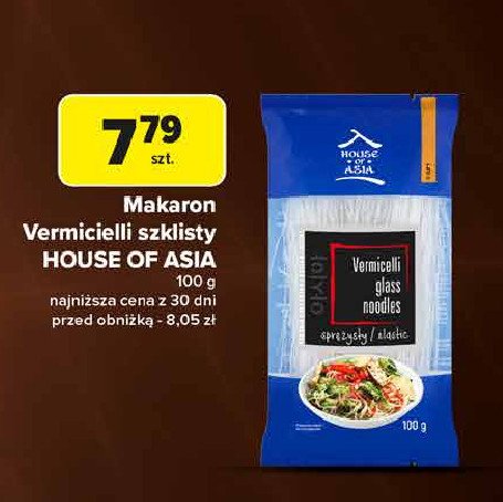 Makaron vermicelli glass House of asia promocja w Carrefour Market